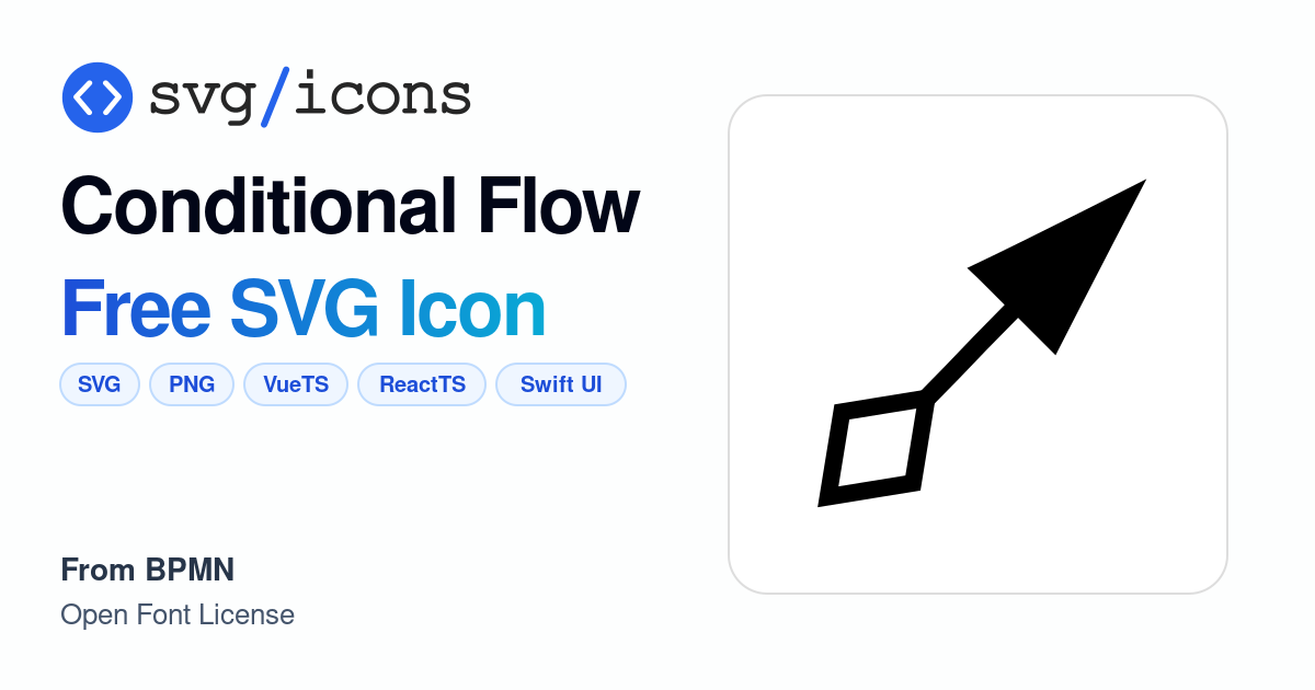 Conditional-flow SVG Icon - Free Conditional-flow PNG & SVG Download