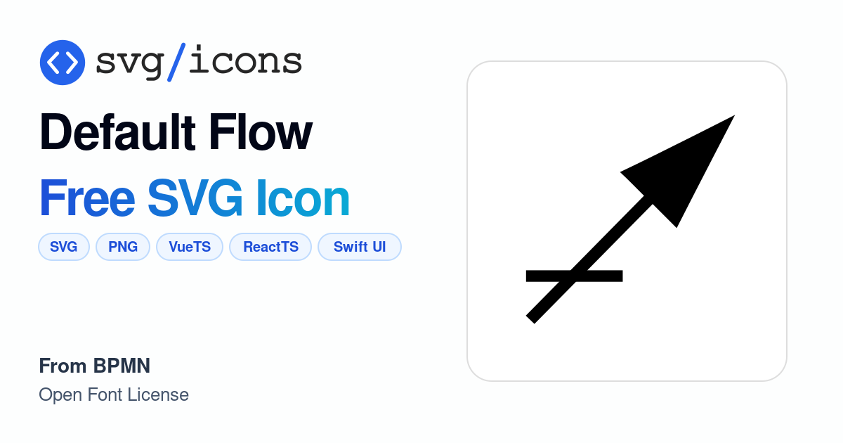 Default-flow SVG Icon - Free Default-flow PNG & SVG Download