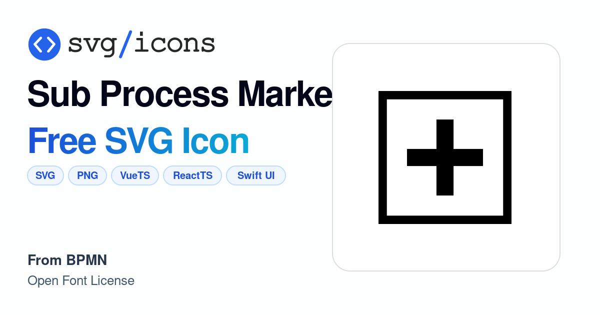 Sub-process-marker SVG Icon - Free Sub-process-marker PNG & SVG Download
