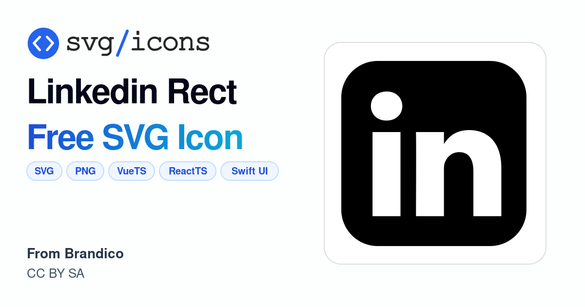 Linkedin-rect SVG Icon - Free Linkedin-rect PNG & SVG Download