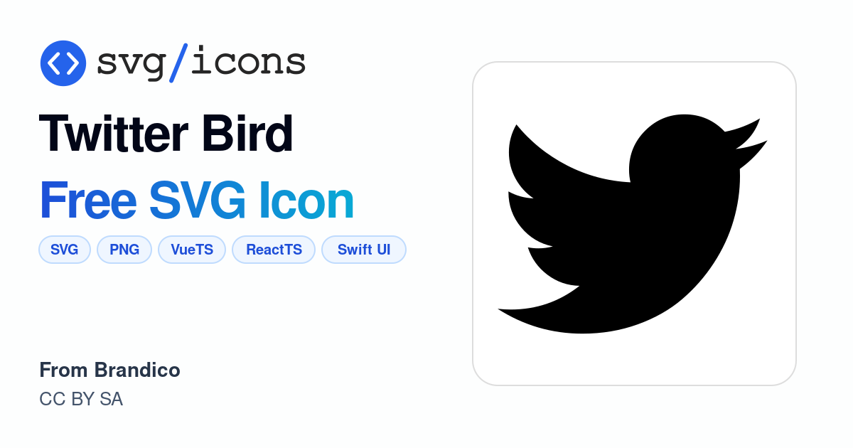 Twitter-bird SVG Icon - Free Twitter-bird PNG & SVG Download