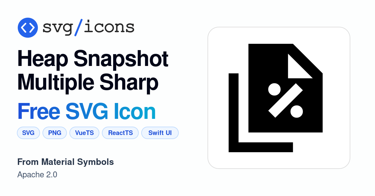 Heap-snapshot-multiple-sharp SVG Icon - Free Heap-snapshot-multiple ...