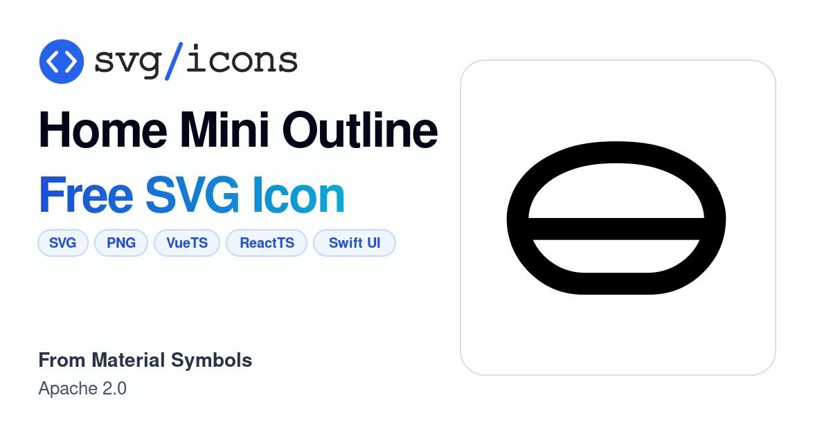 Home-mini-outline SVG Icon - Free Home-mini-outline PNG & SVG Download