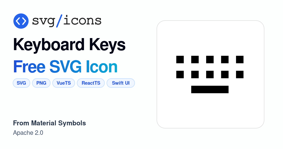 Keyboard-keys SVG Icon - Free Keyboard-keys PNG & SVG Download