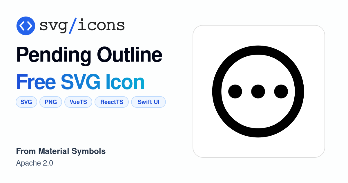 Pending-outline SVG Icon - Free Pending-outline PNG & SVG Download