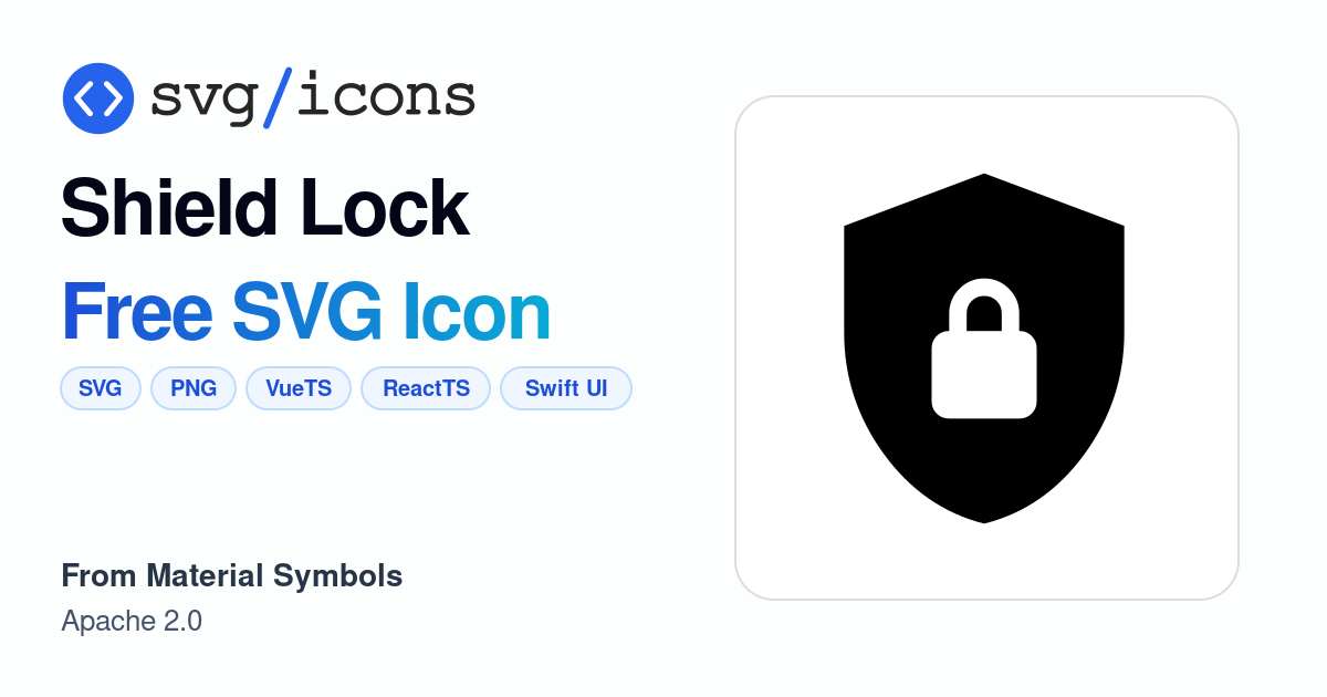 Shield-lock SVG Icon - Free Shield-lock PNG & SVG Download