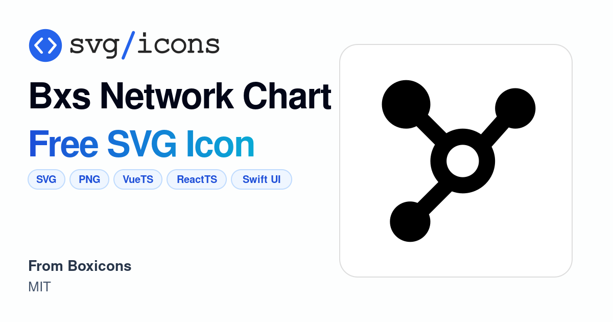 Bxs-network-chart SVG Icon - Free Bxs-network-chart PNG & SVG Download