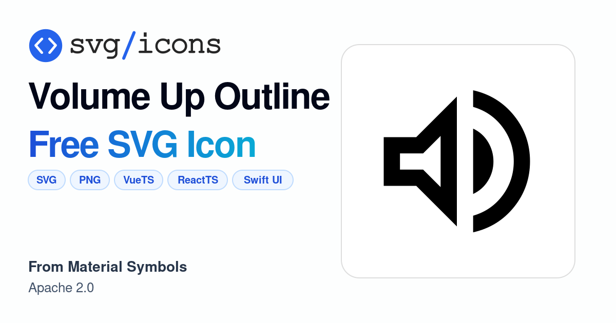 Volume-up-outline SVG Icon - Free Volume-up-outline PNG & SVG Download