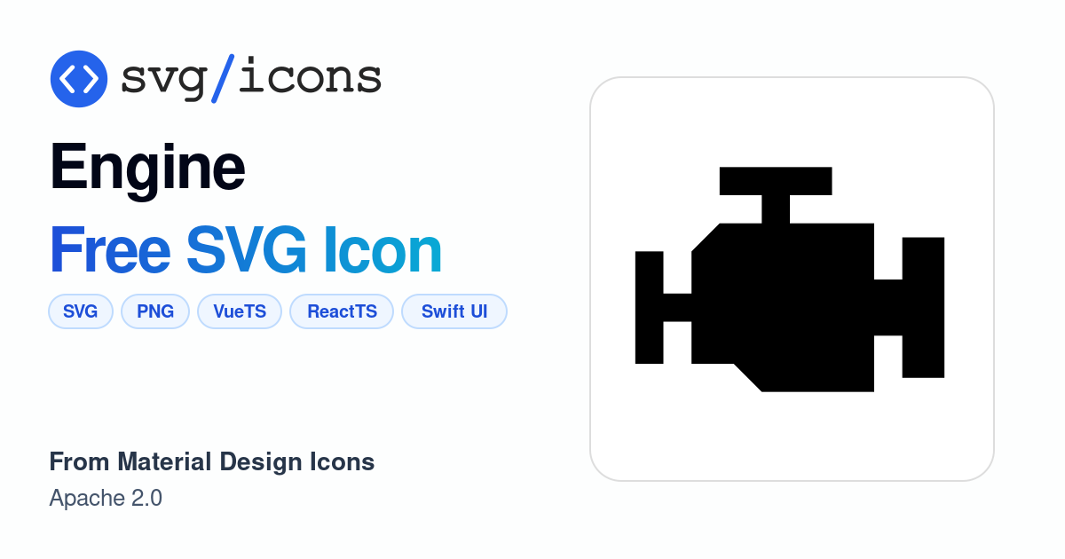 Engine SVG Icon - Free Engine PNG & SVG Download