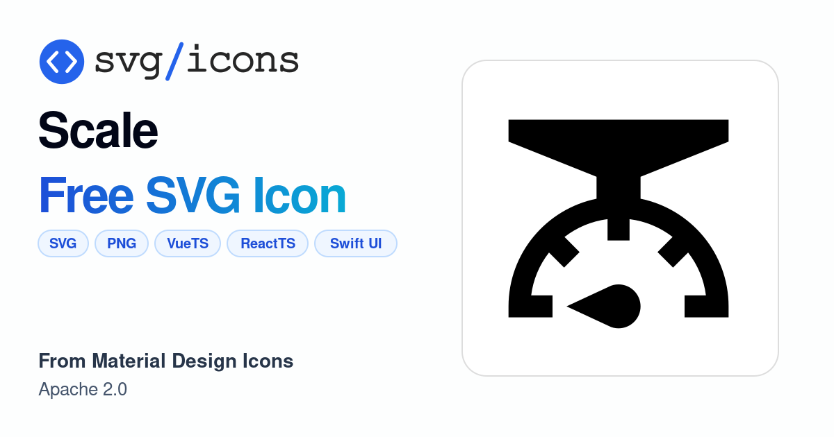 Scale SVG Icon - Free Scale PNG & SVG Download