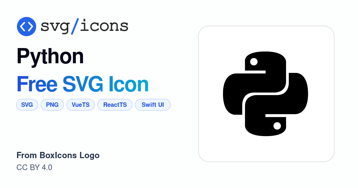 Python SVG Icon - Free Python PNG & SVG Download