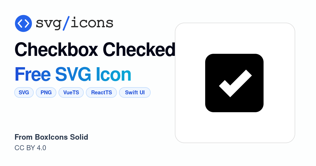 Checkbox-checked SVG Icon - Free Checkbox-checked PNG & SVG Download