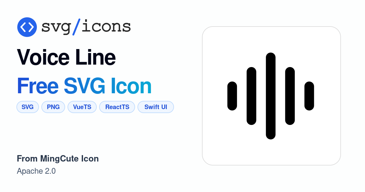 Voice-line SVG Icon - Free Voice-line PNG & SVG Download