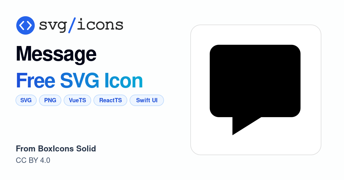 Message SVG Icon - Free Message PNG & SVG Download