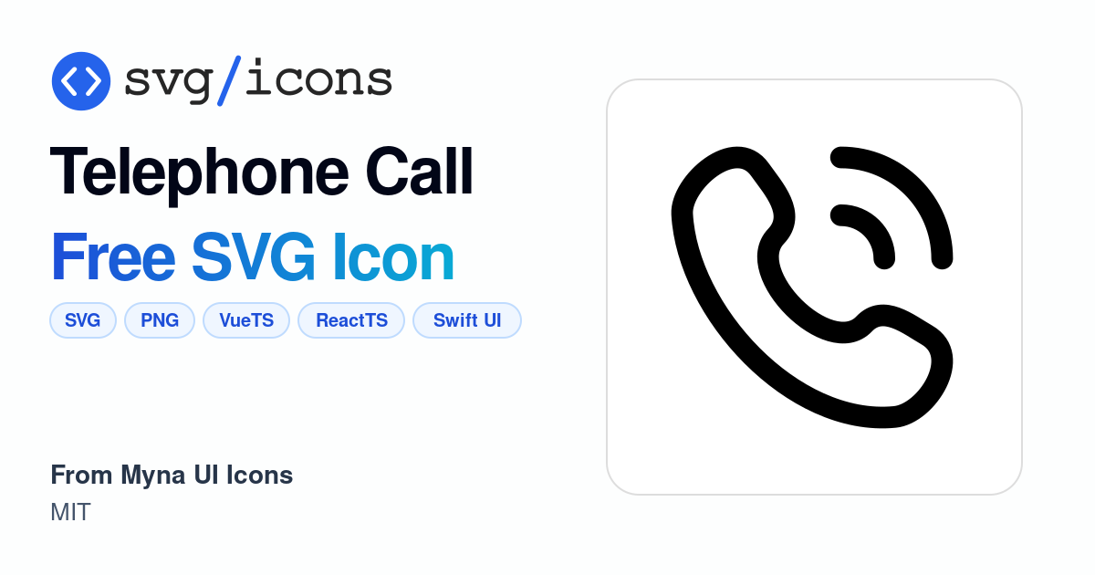 Telephone-call SVG Icon - Free Telephone-call PNG & SVG Download