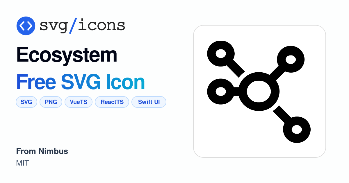 Ecosystem SVG Icon - Free Ecosystem PNG & SVG Download