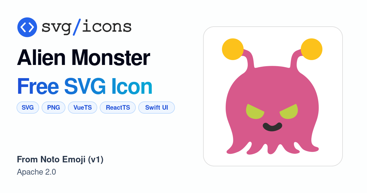 Alien-monster SVG Icon - Free Alien-monster PNG & SVG Download