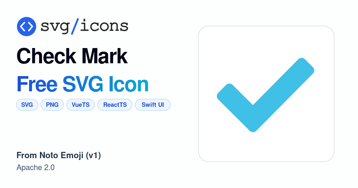 Check-mark SVG Icon - Free Check-mark PNG & SVG Download