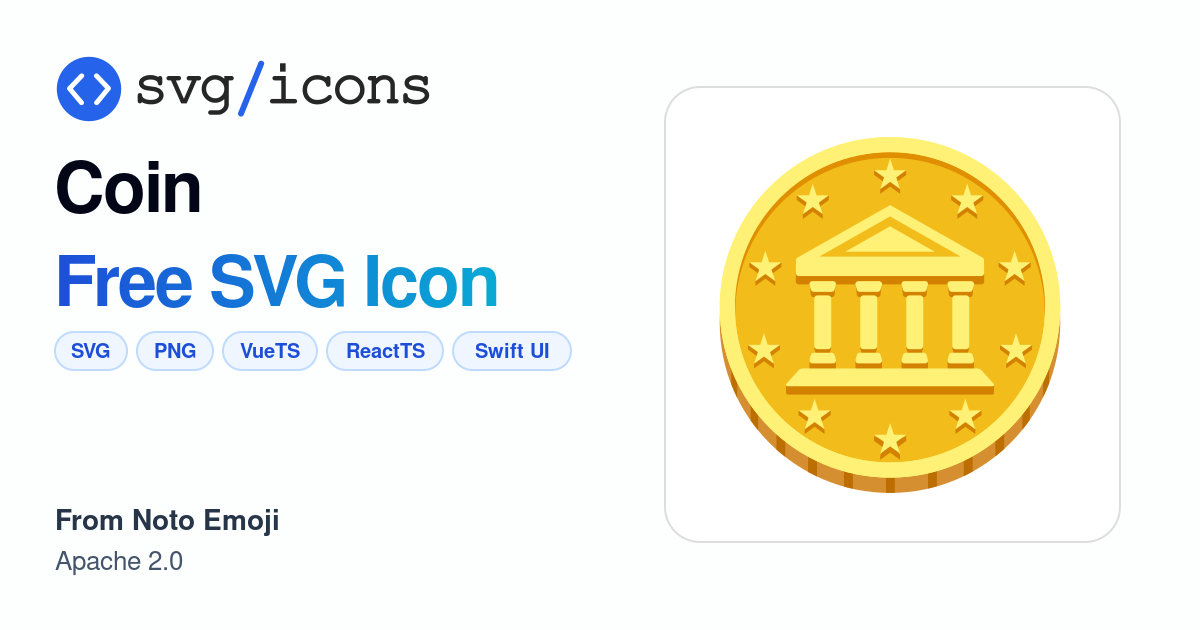 Coin SVG Icon - Free Coin PNG & SVG Download