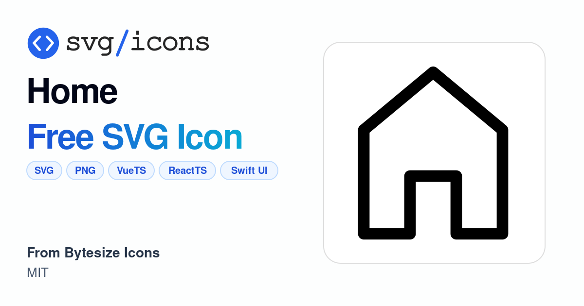 Home SVG Icon - Free Home PNG & SVG Download