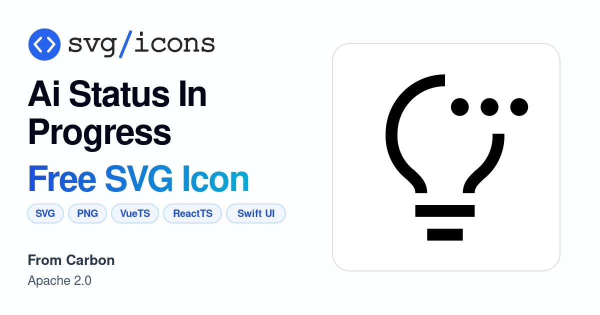 Ai-status-in-progress SVG Icon - Free Ai-status-in-progress PNG & SVG ...