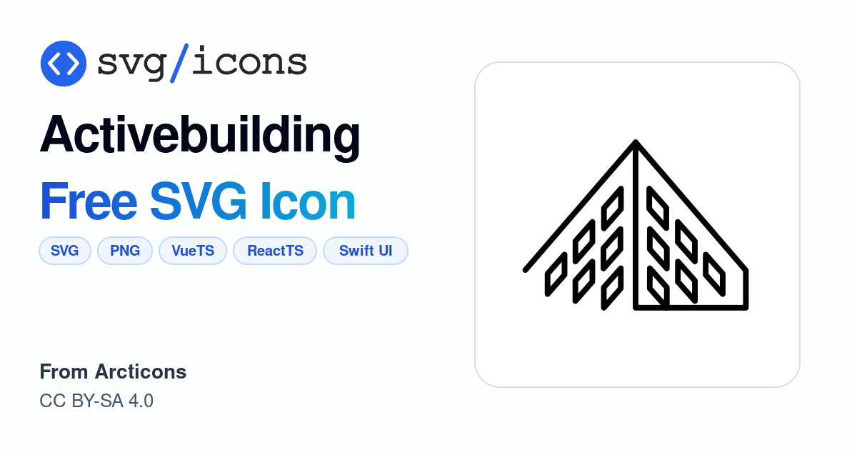 Activebuilding SVG Icon - Free Activebuilding PNG & SVG Download