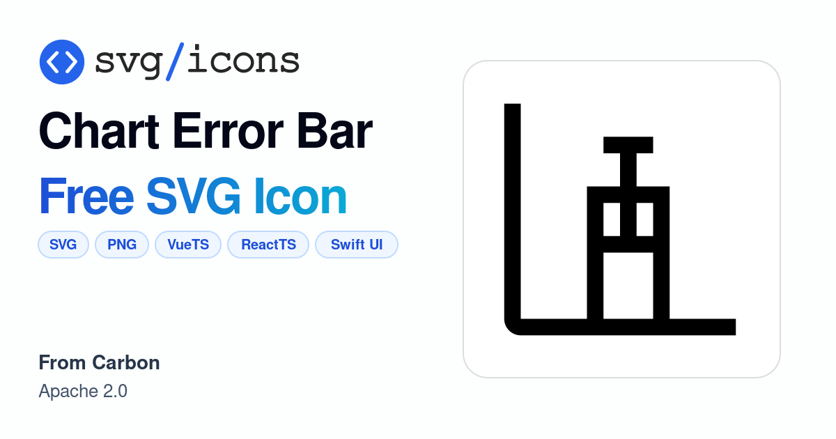 Chart-error-bar SVG Icon - Free Chart-error-bar PNG & SVG Download
