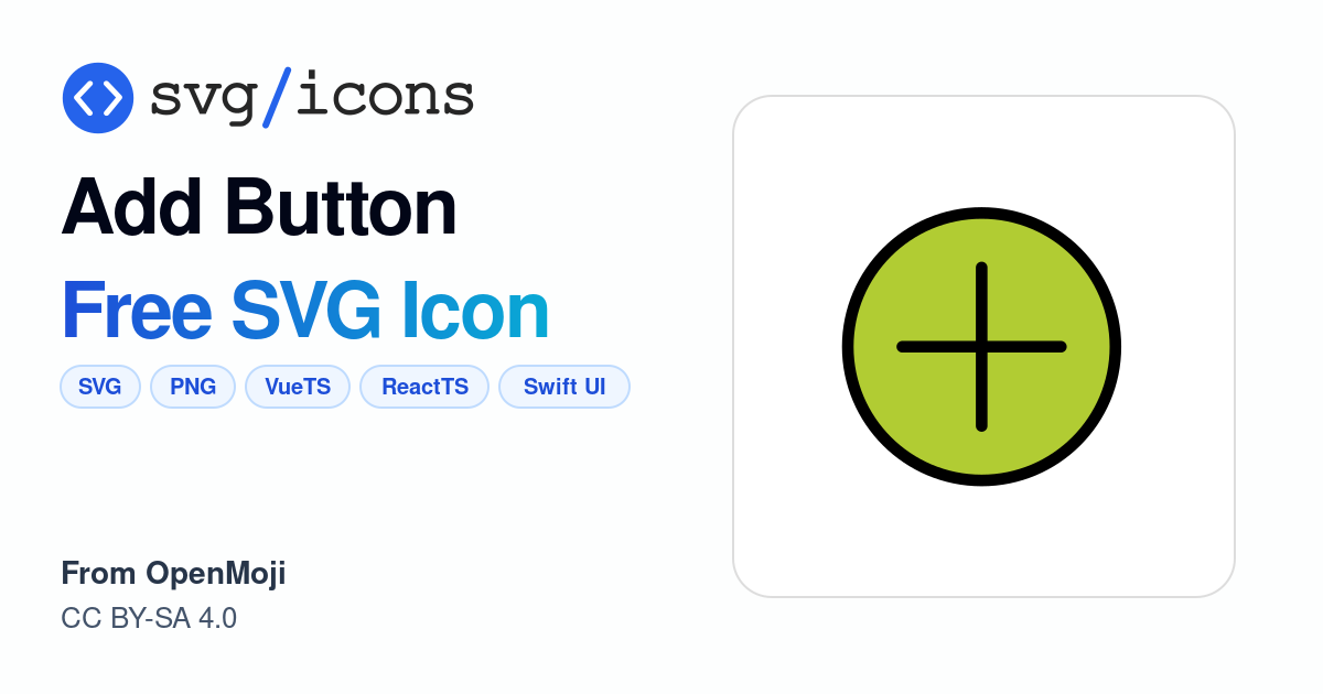 Add-button SVG Icon - Free Add-button PNG & SVG Download