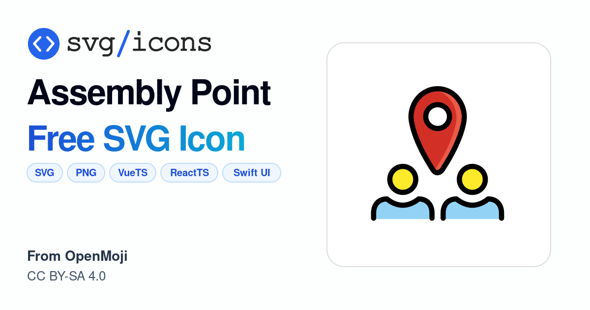 Assembly-point SVG Icon - Free Assembly-point PNG & SVG Download