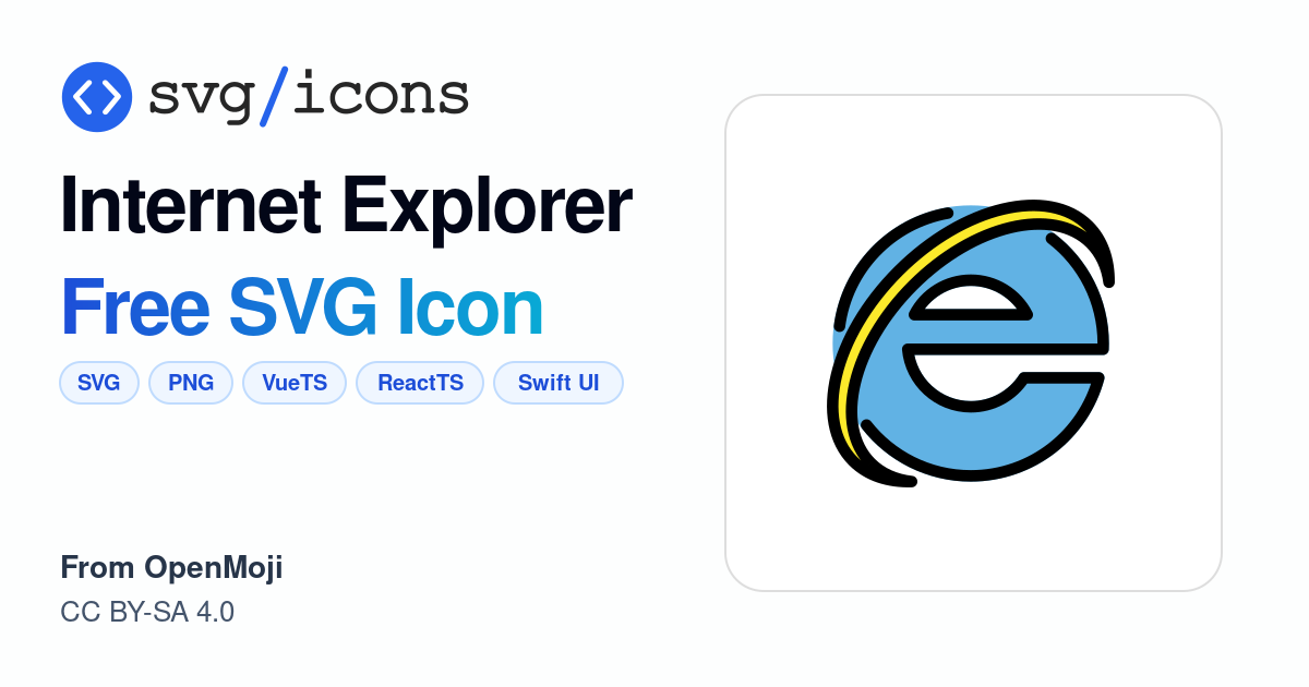 Internet-explorer SVG Icon - Free Internet-explorer PNG & SVG Download