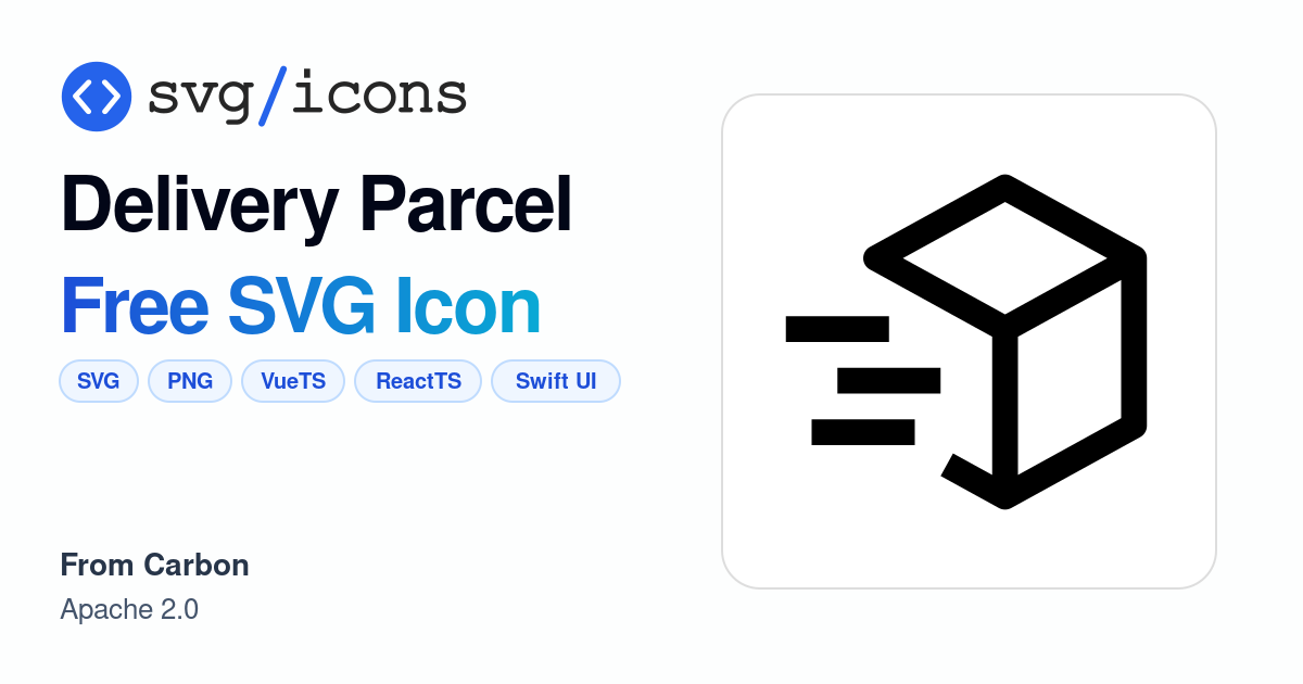 Delivery-parcel SVG Icon - Free Delivery-parcel PNG & SVG Download