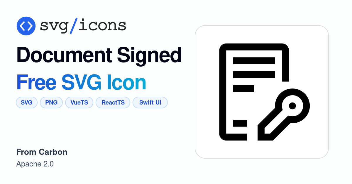 Document-signed SVG Icon - Free Document-signed PNG & SVG Download