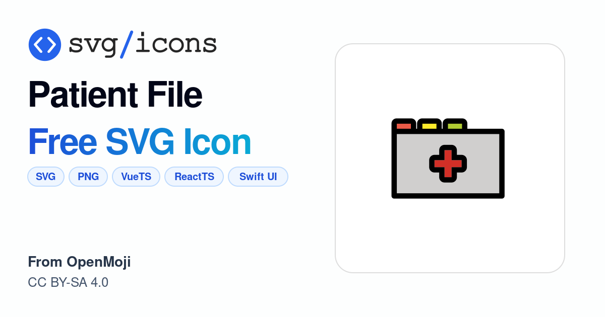Patient-file SVG Icon - Free Patient-file PNG & SVG Download