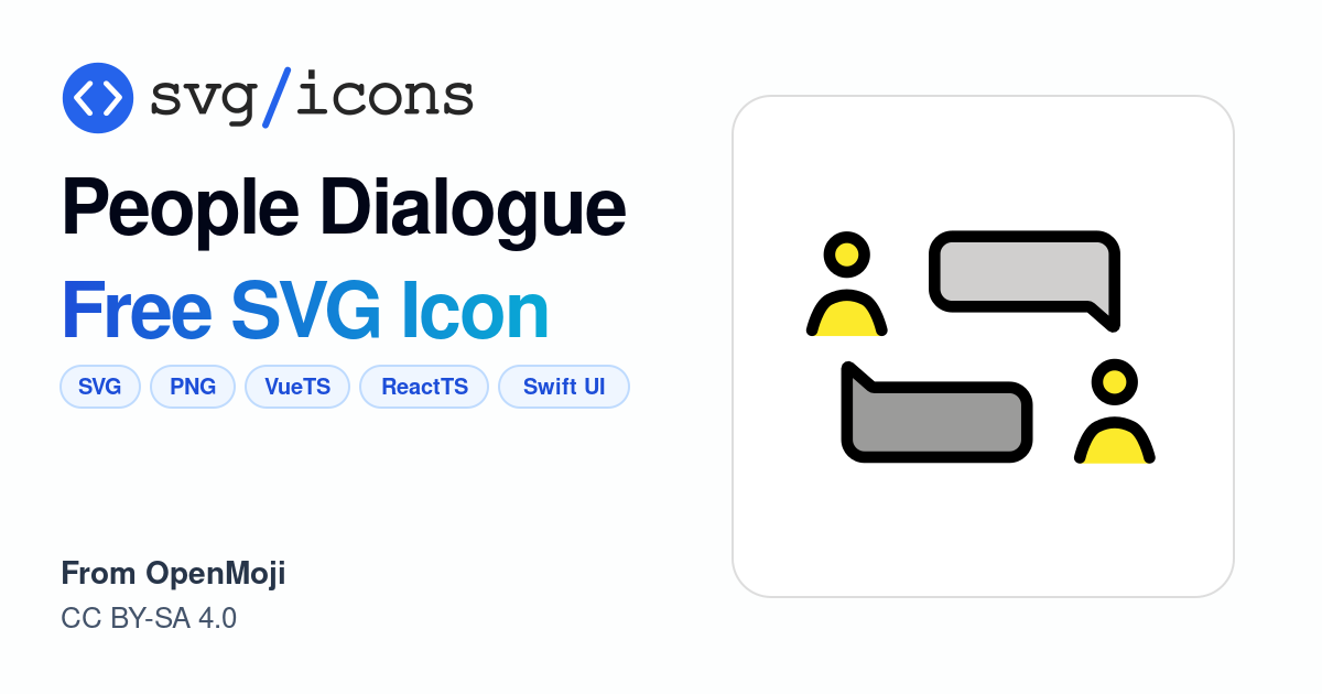 People-dialogue SVG Icon - Free People-dialogue PNG & SVG Download