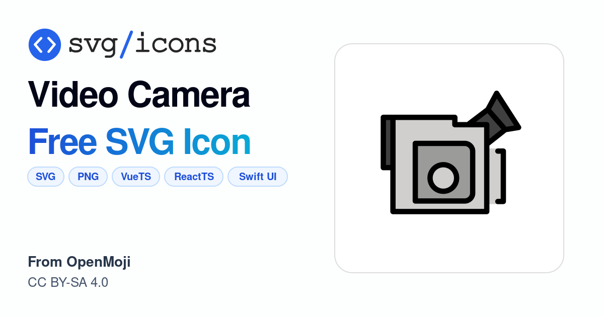 Video-camera SVG Icon - Free Video-camera PNG & SVG Download