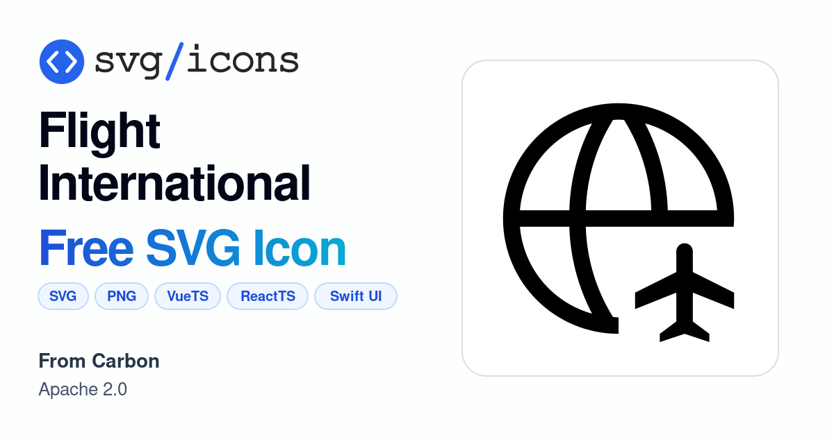 Flight-international SVG Icon - Free Flight-international PNG & SVG ...