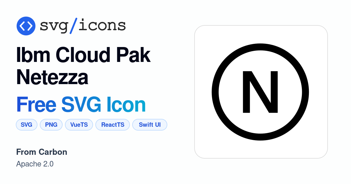 Ibm-cloud-pak-netezza SVG Icon - Free Ibm-cloud-pak-netezza PNG & SVG ...