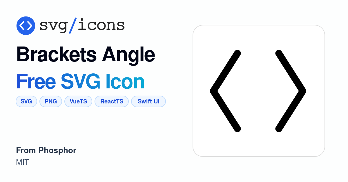 Brackets-angle SVG Icon - Free Brackets-angle PNG & SVG Download