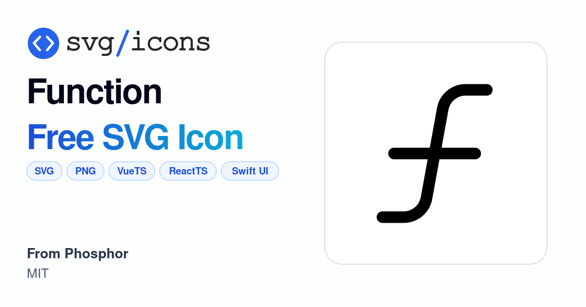 Function SVG Icon - Free Function PNG & SVG Download