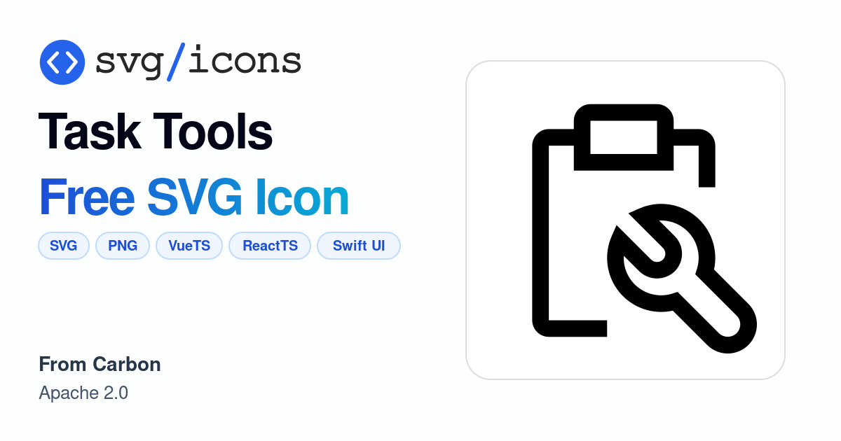 Task-tools SVG Icon - Free Task-tools PNG & SVG Download