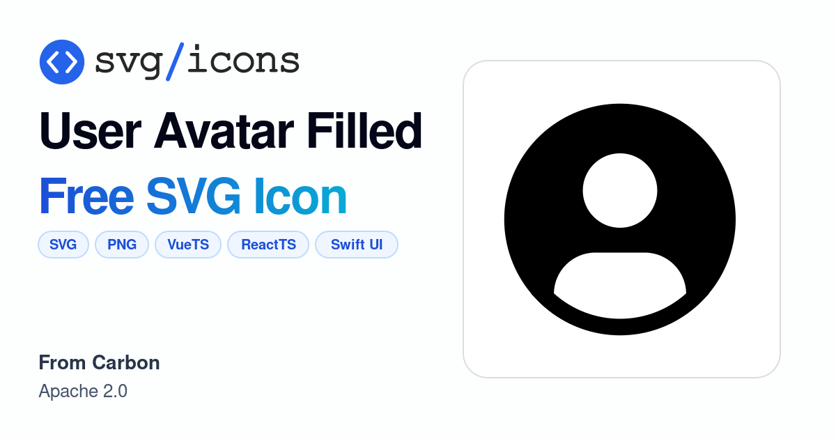 User-avatar-filled SVG Icon - Free User-avatar-filled PNG & SVG Download