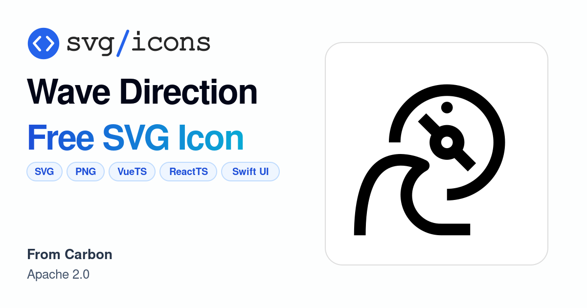Wave-direction SVG Icon - Free Wave-direction PNG & SVG Download