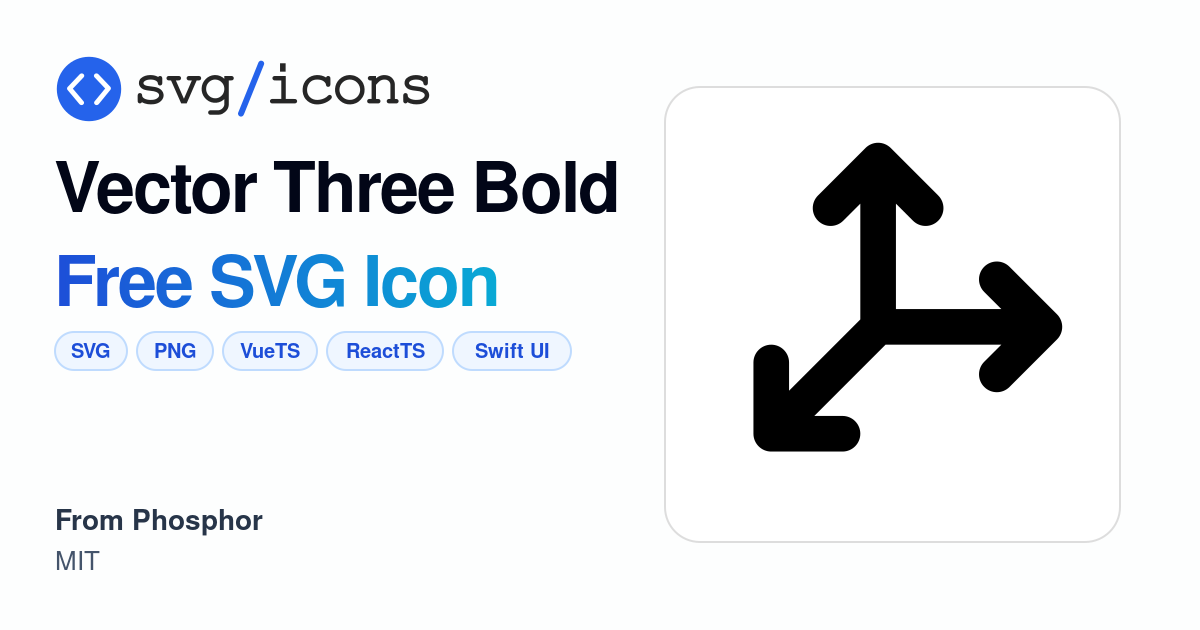 Vector-three-bold SVG Icon - Free Vector-three-bold PNG & SVG Download