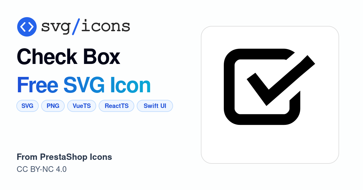 Check-box SVG Icon - Free Check-box PNG & SVG Download