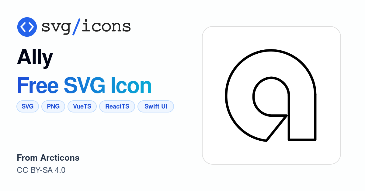 Ally SVG Icon - Free Ally PNG & SVG Download