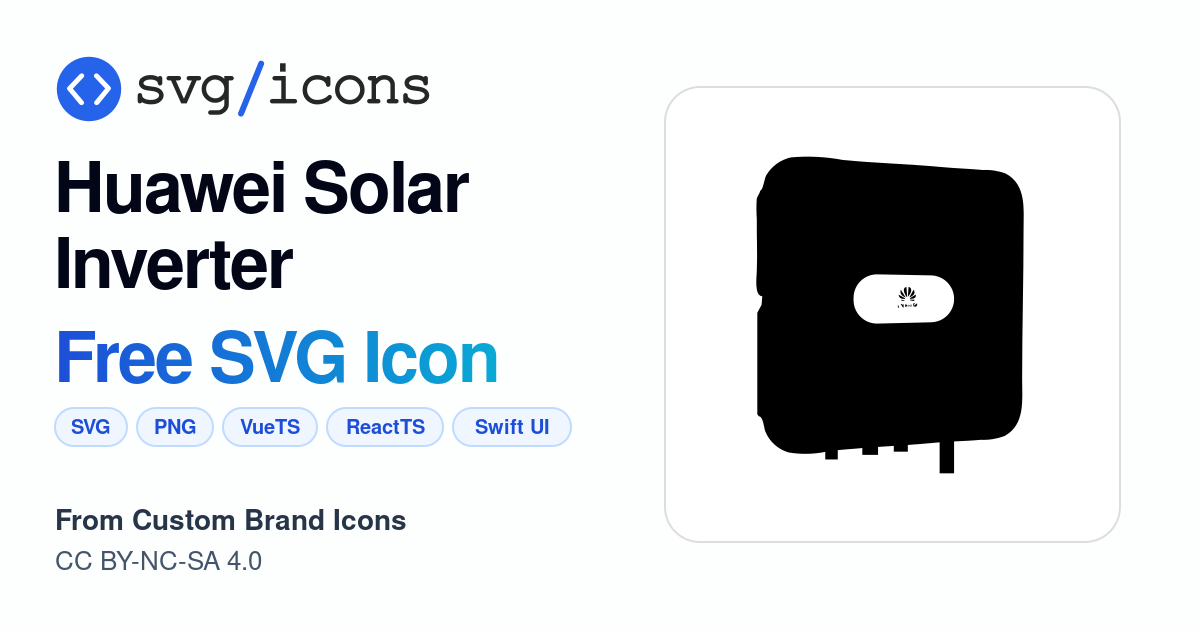 Huawei-solar-inverter SVG Icon - Free Huawei-solar-inverter PNG & SVG ...