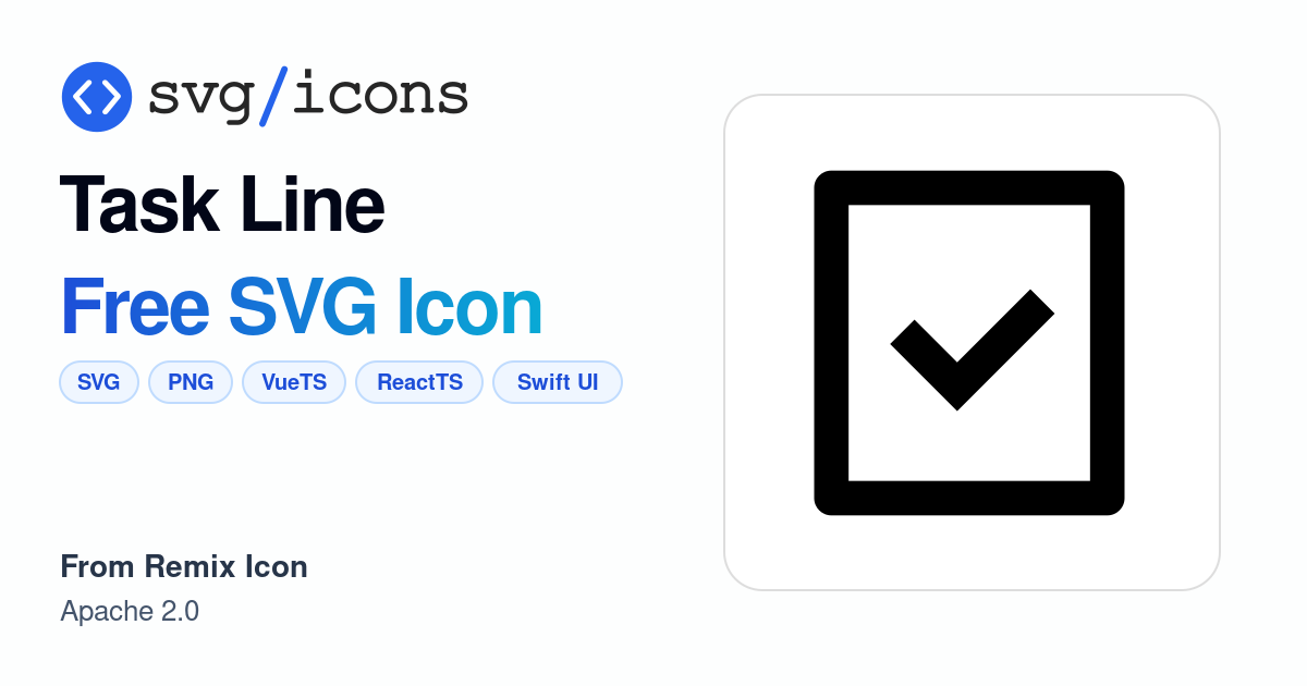 Task-line SVG Icon - Free Task-line PNG & SVG Download