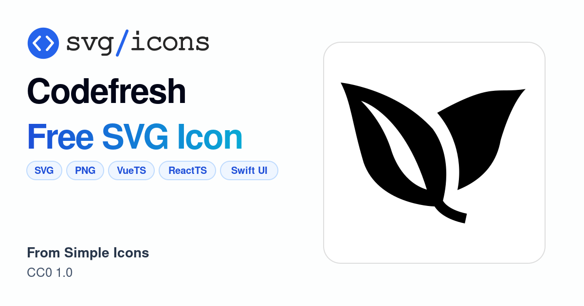 Codefresh SVG Icon - Free Codefresh PNG & SVG Download
