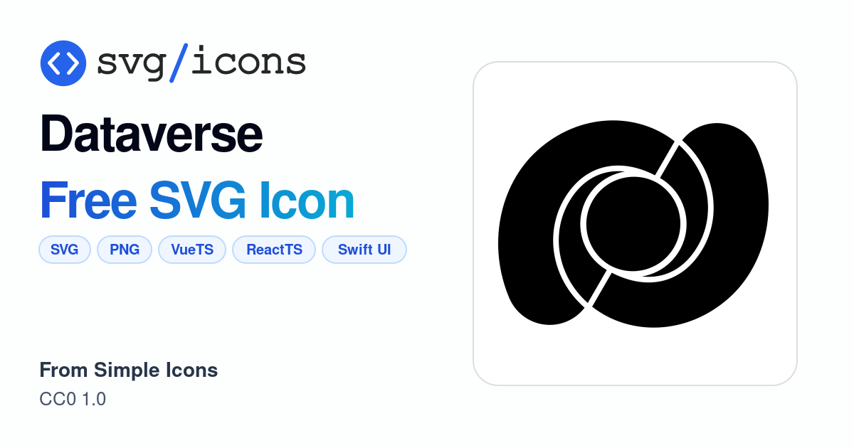 Dataverse SVG Icon - Free Dataverse PNG & SVG Download