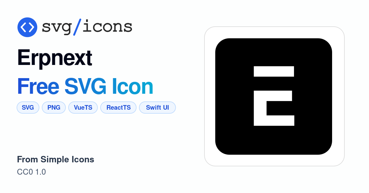 Erpnext SVG Icon - Free Erpnext PNG & SVG Download